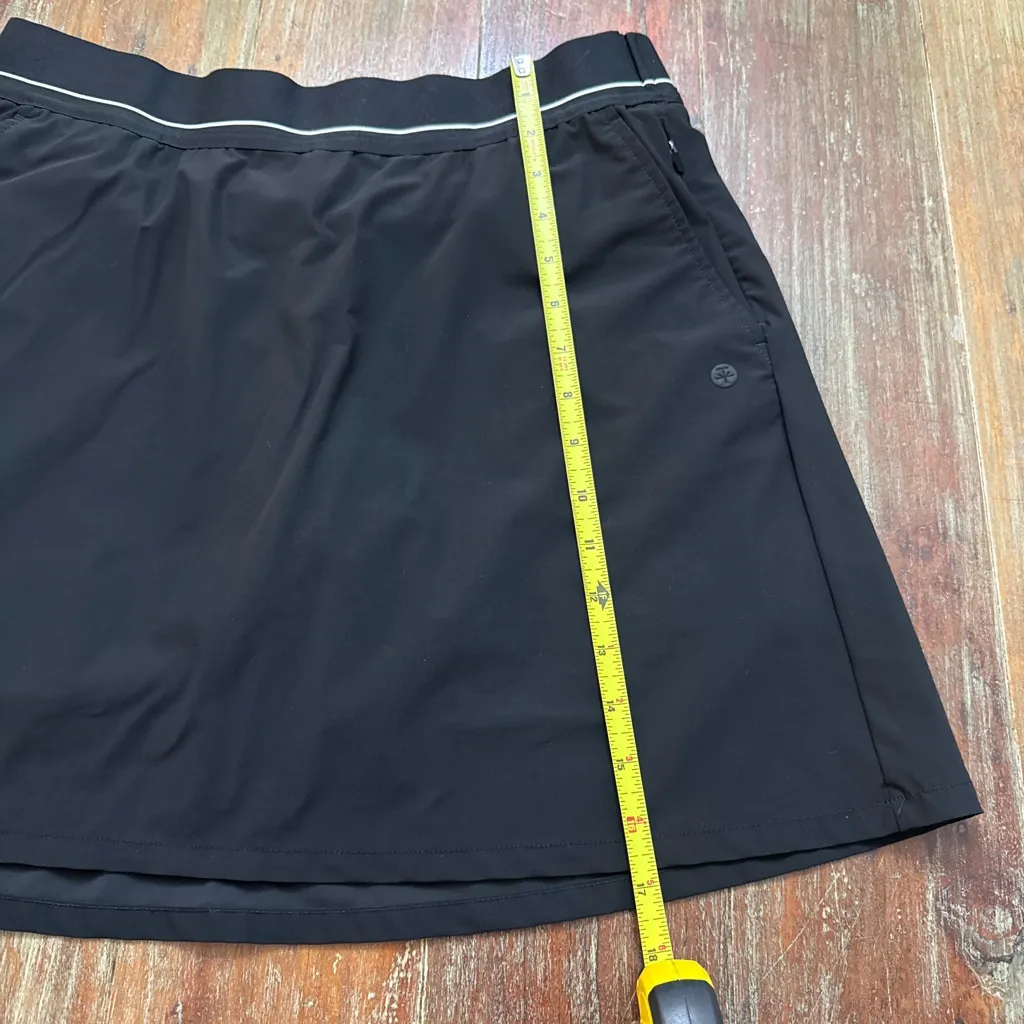 SOYBU Black Athletic Skort with White Stripe Medium Tennis - Image 8