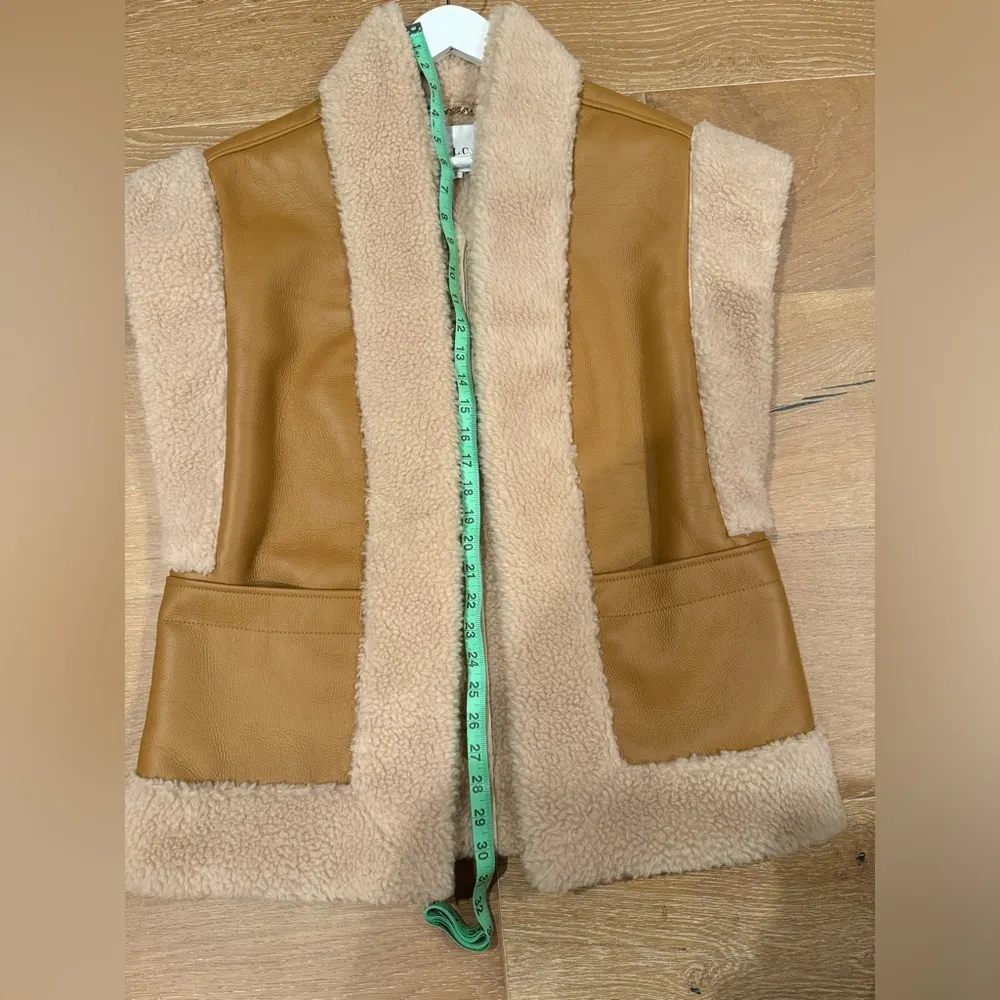 A.L.C. Sutton Faux Shearling Vest S - Image 9