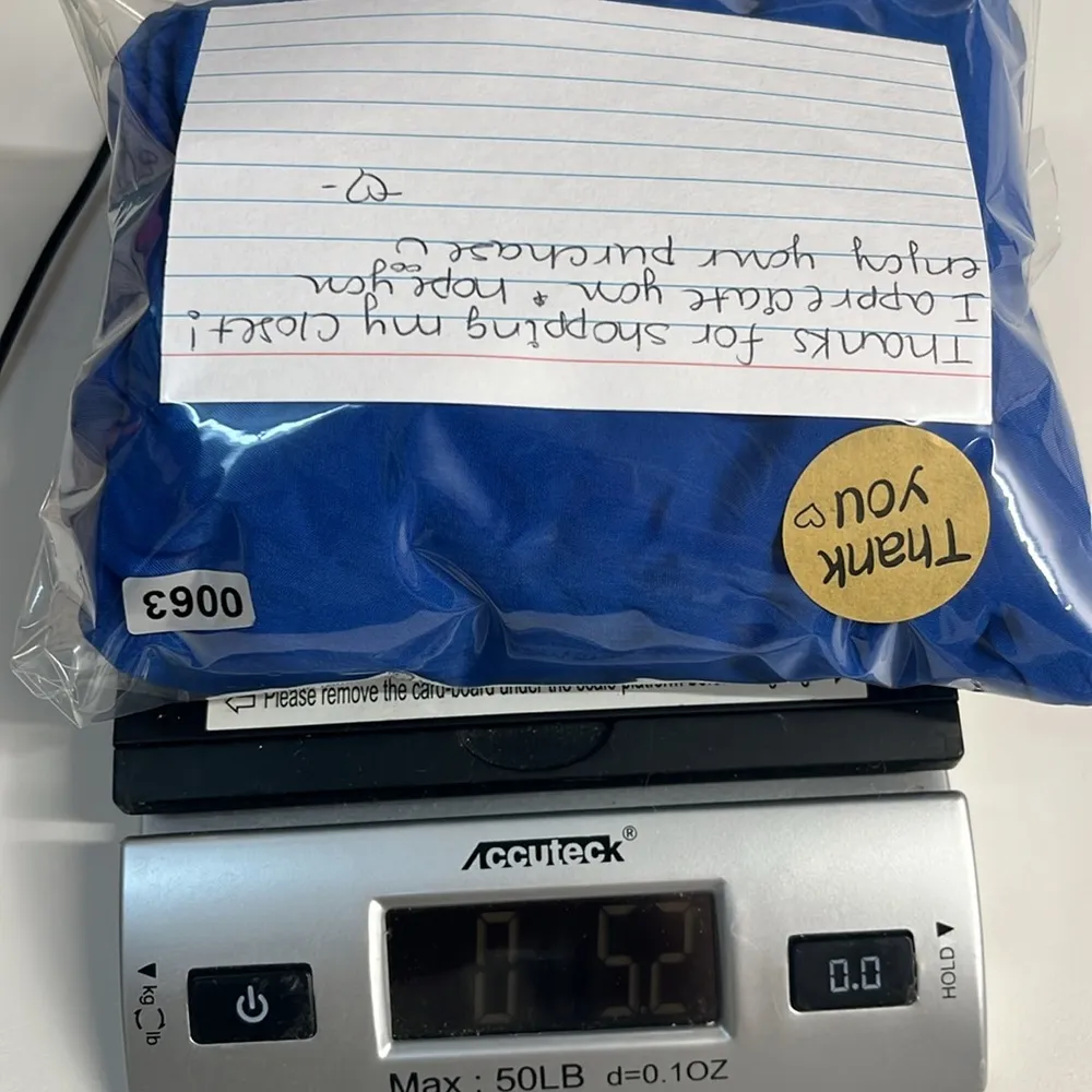 Imperfect silk top made in Italy blue flutter sleeve banded top Tina Stephens Size L - Image 14