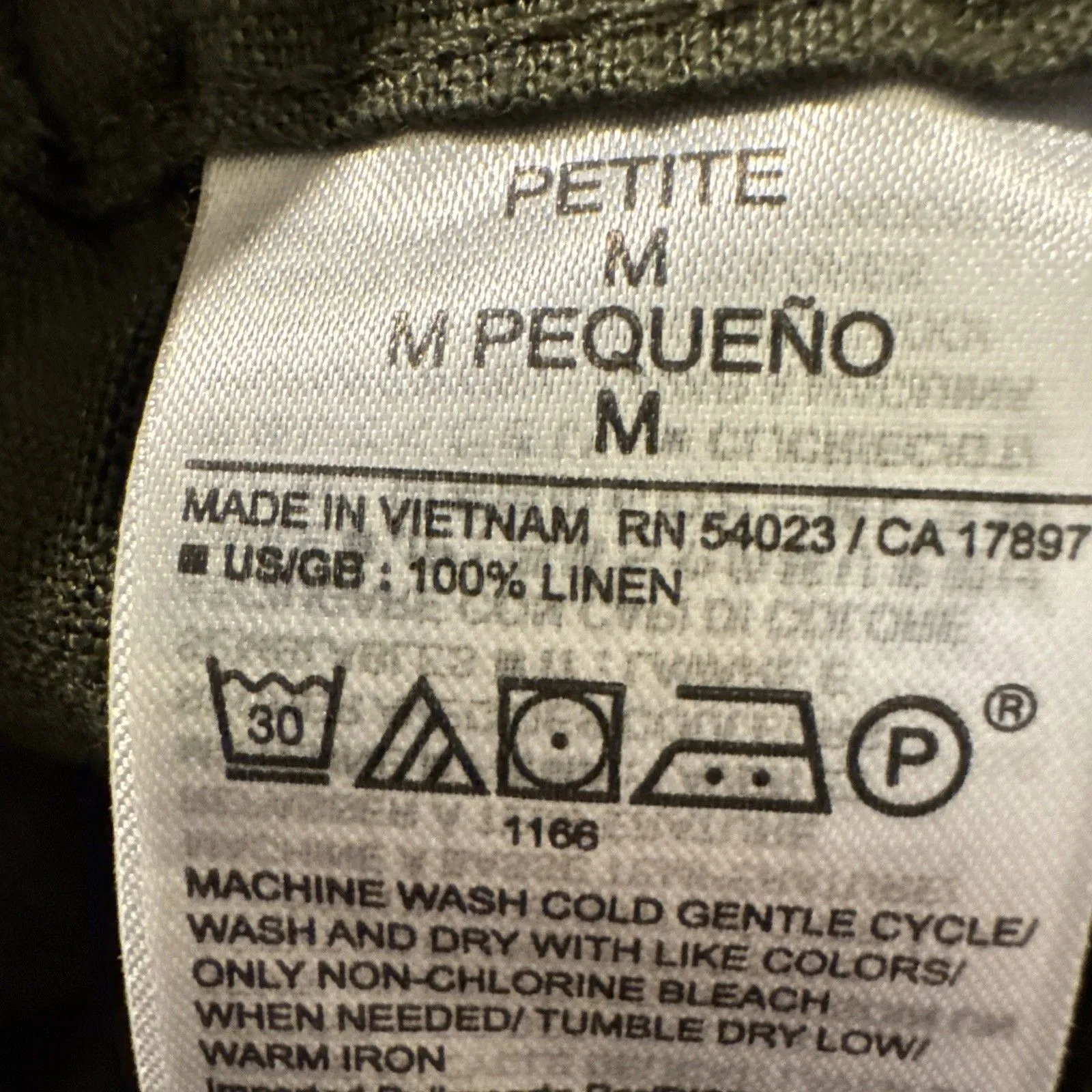 Banana Republic Linen Pants Drawstring Military Green Boho Petite M Lagenlook - Image 5