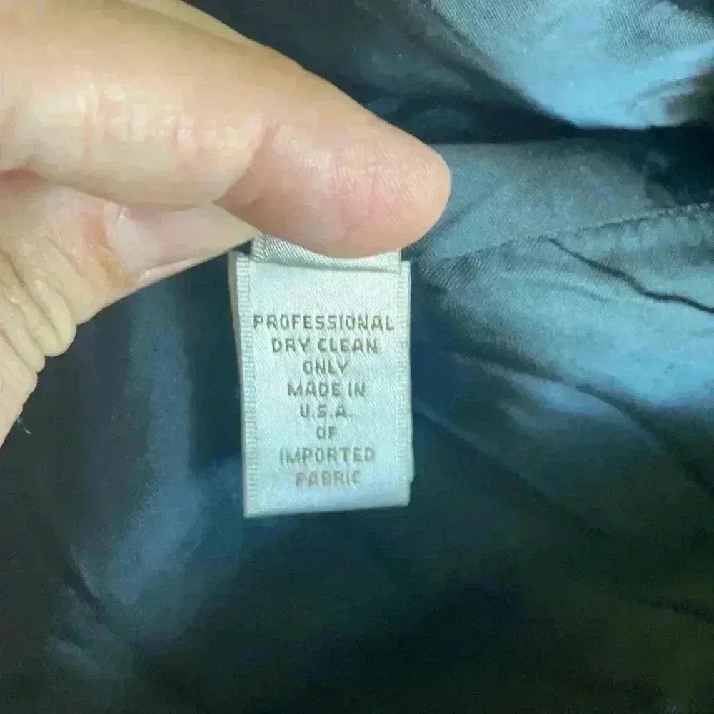 Fleurette Loro Piana Wool Black Coat Sz 8P - Image 10