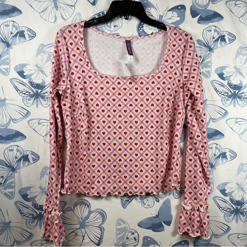 Adore me Audra Novelty Pink pajama set SZ M - Image 2