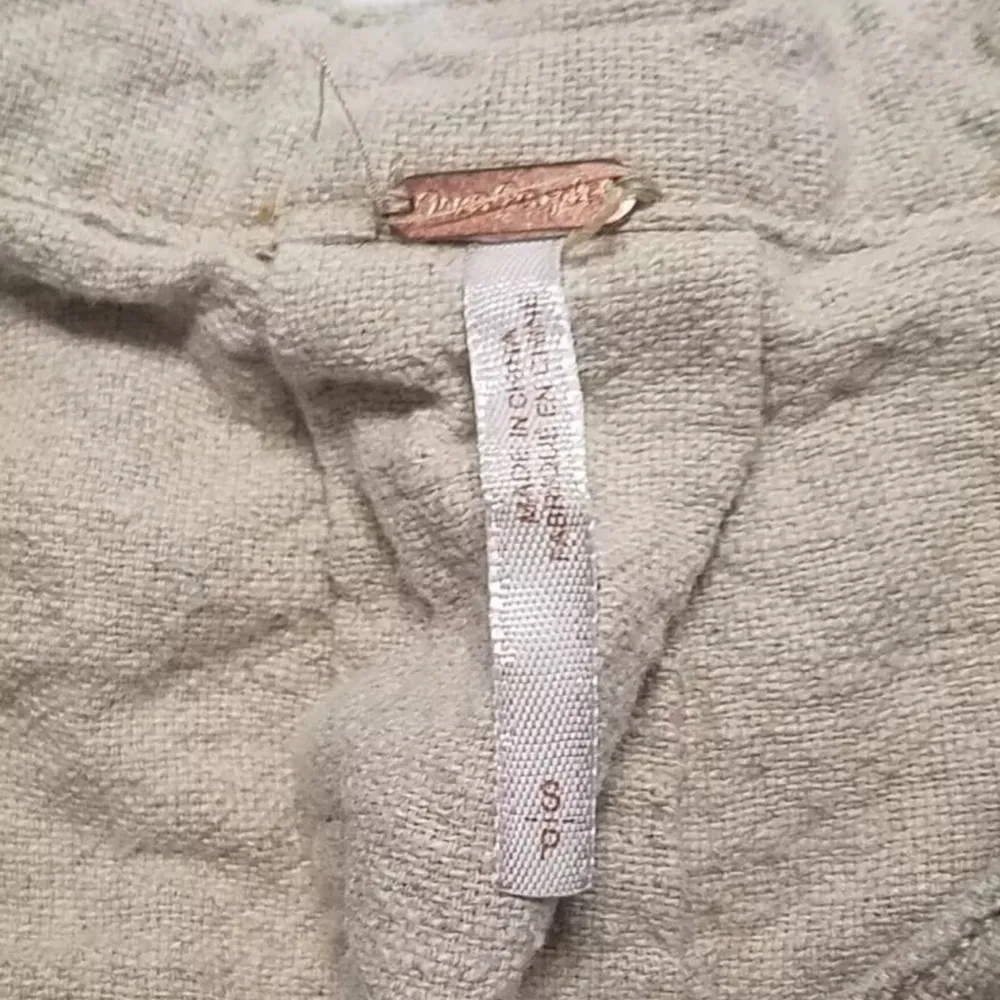 Free People Beige Linen Blend Romper! - Image 2