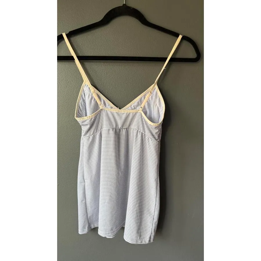 Laura Ashley Striped Chemise with Adjustable Straps - Image 2