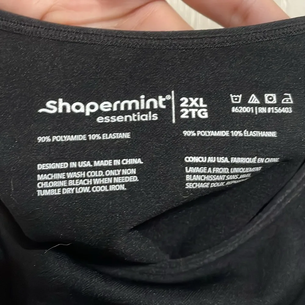 NWT Shapermint Essentials All Day Every Day Scoop Neck Cami Black Size 2X - Image 5