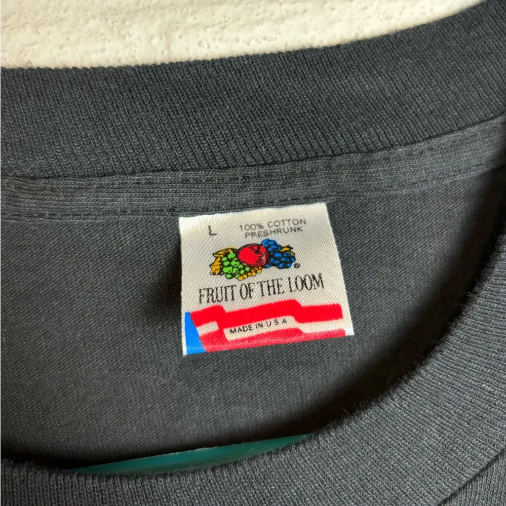 Vintage Fruit Of The Loom Unisex Chicago Cubs Baseball Short Sleeve Tee Sz Large - Image 5