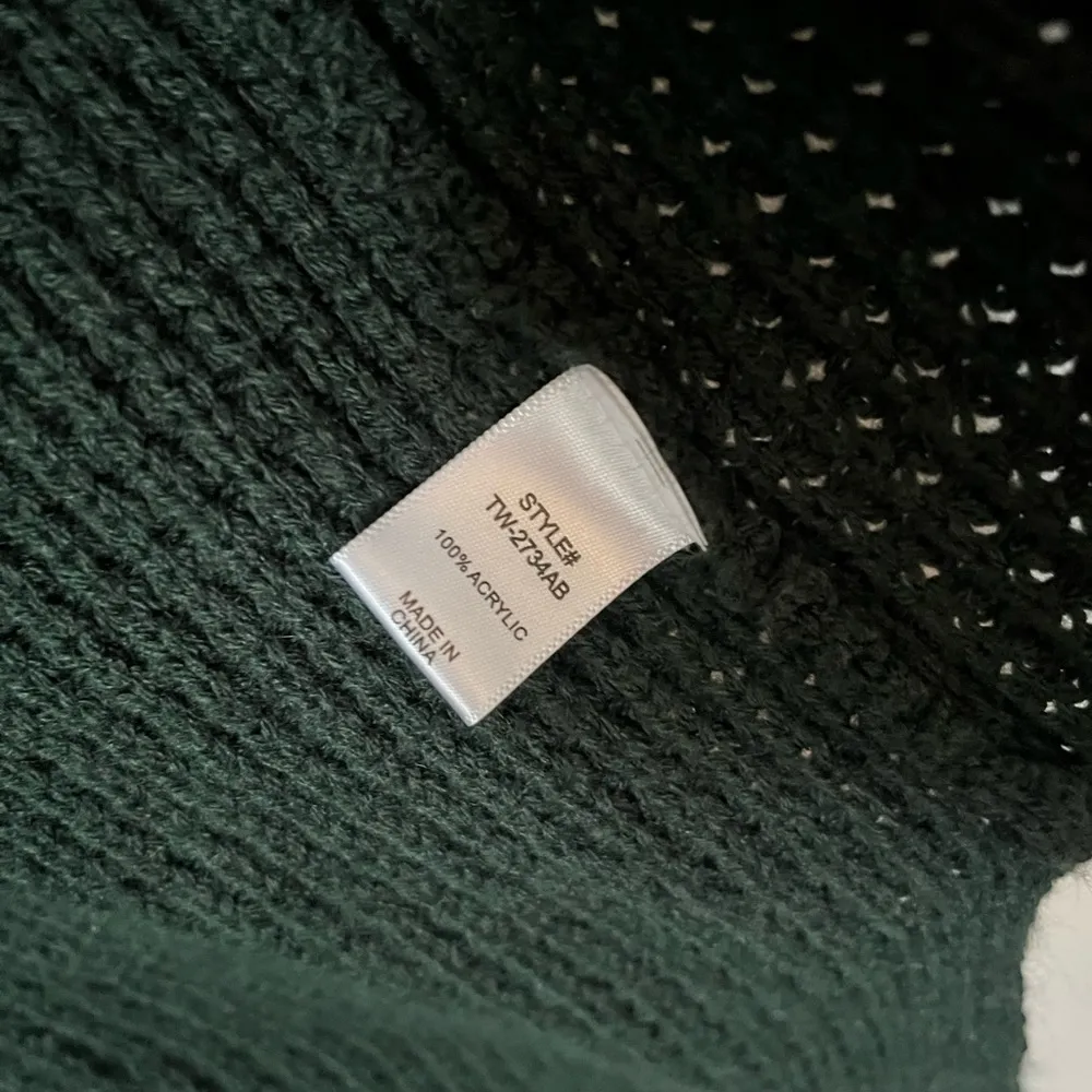 Zenana Outfitters Army Green Waffle Knit Cardigan Size Large - Image 4