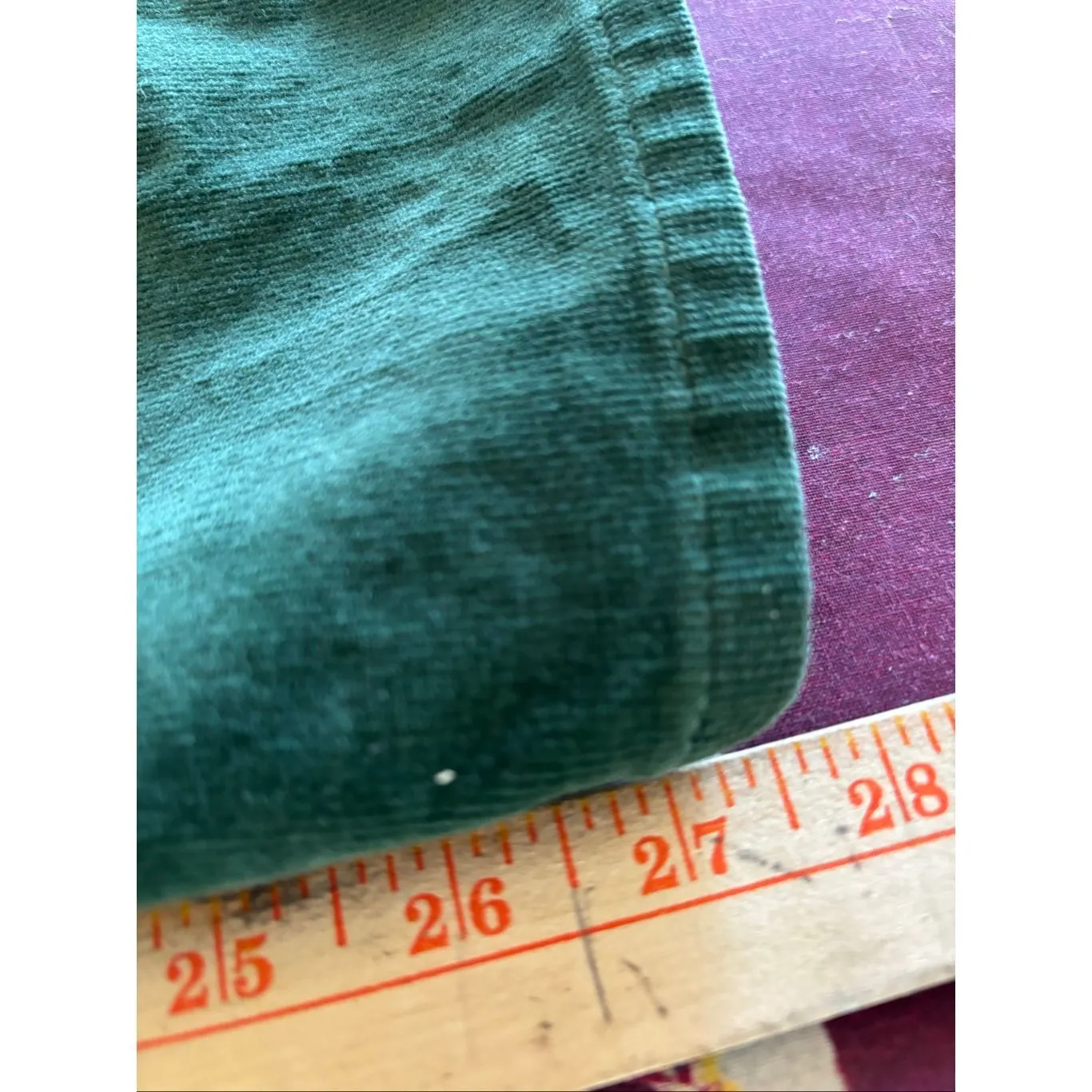 J.Crew Women's Green Corduroy Jeans Pants Size 27 Stretch Slim Fit - Image 7