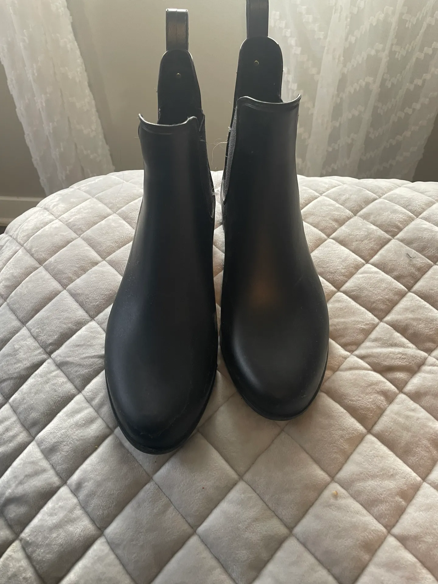 Black Rainboots Size 8 - Image 2