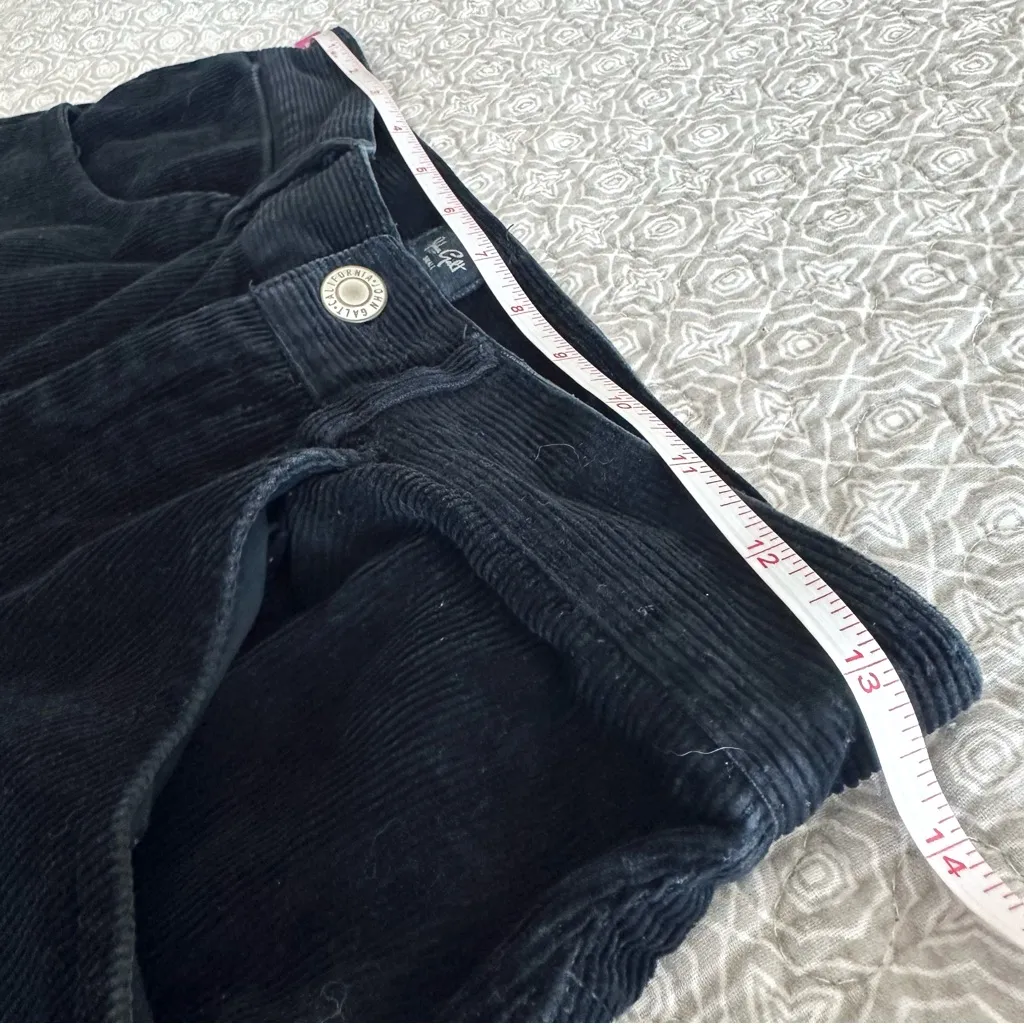 Brandy Melville John Galt Navy Blue Corduroy Carpenter Straight Leg Pants Size S - Image 10