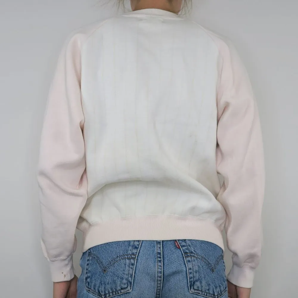 Vintage 80s Coca Cola Pink Half Zip Sweatshirt - Image 5