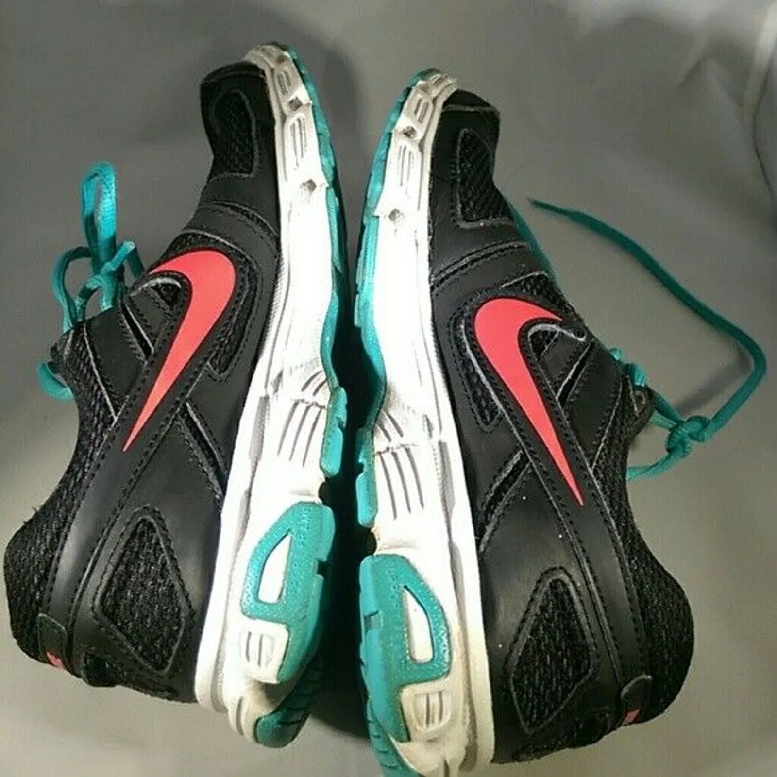 Nike Downshifter 5 Running Shoes Black & Aqua - 537571-012 - Size 6 - Image 7