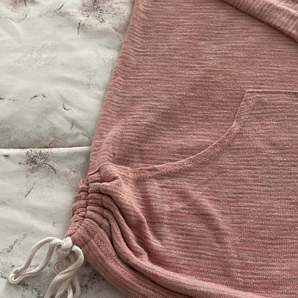 Ginger G women’s pink ribbed hooded lightweight w/side ties sweater, size S - Image 15