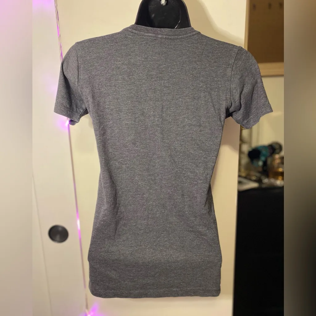 Indiana University Gray Logo Tee 2018 Small Cotton - Image 4