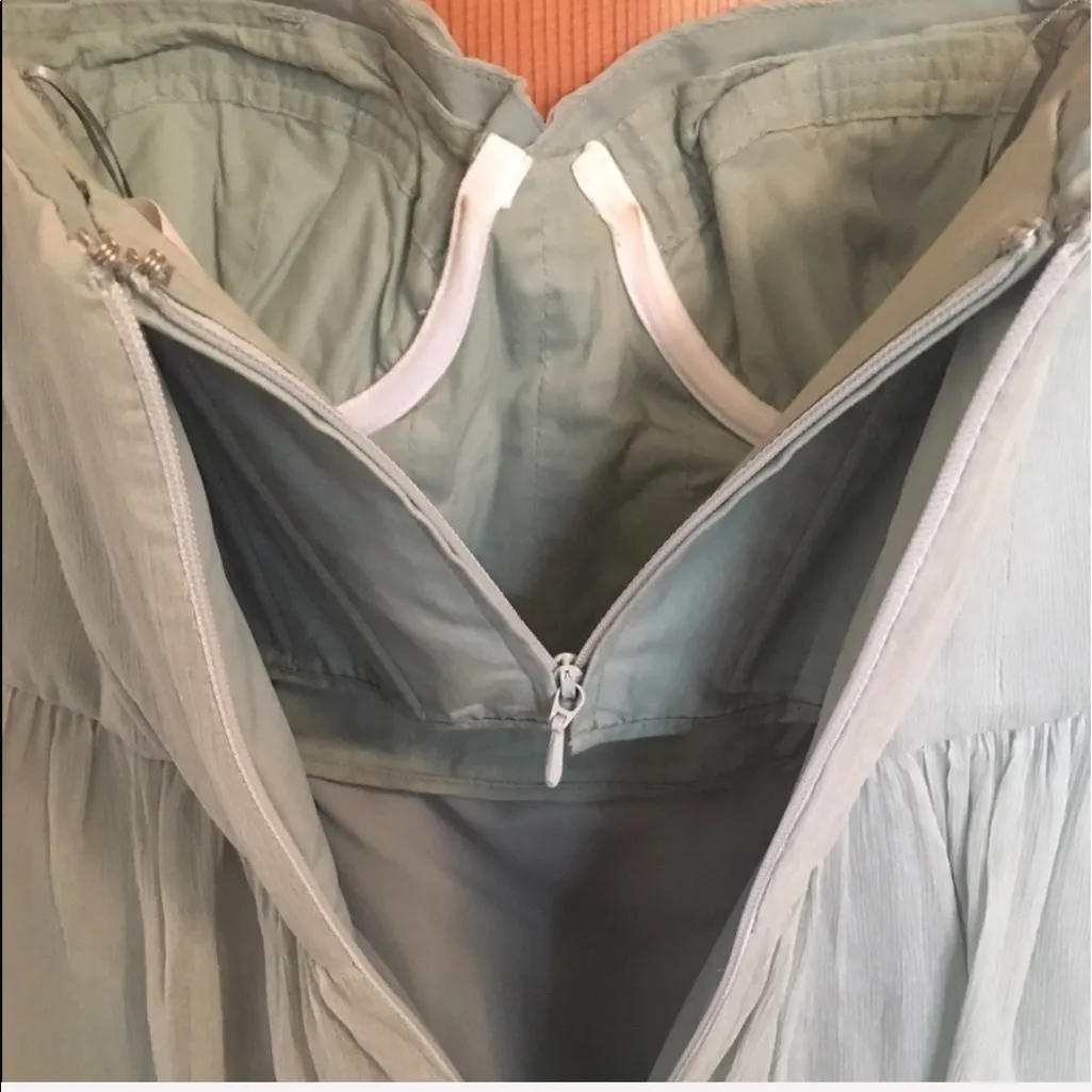 Dusty shale bridesmaid dress - Image 6