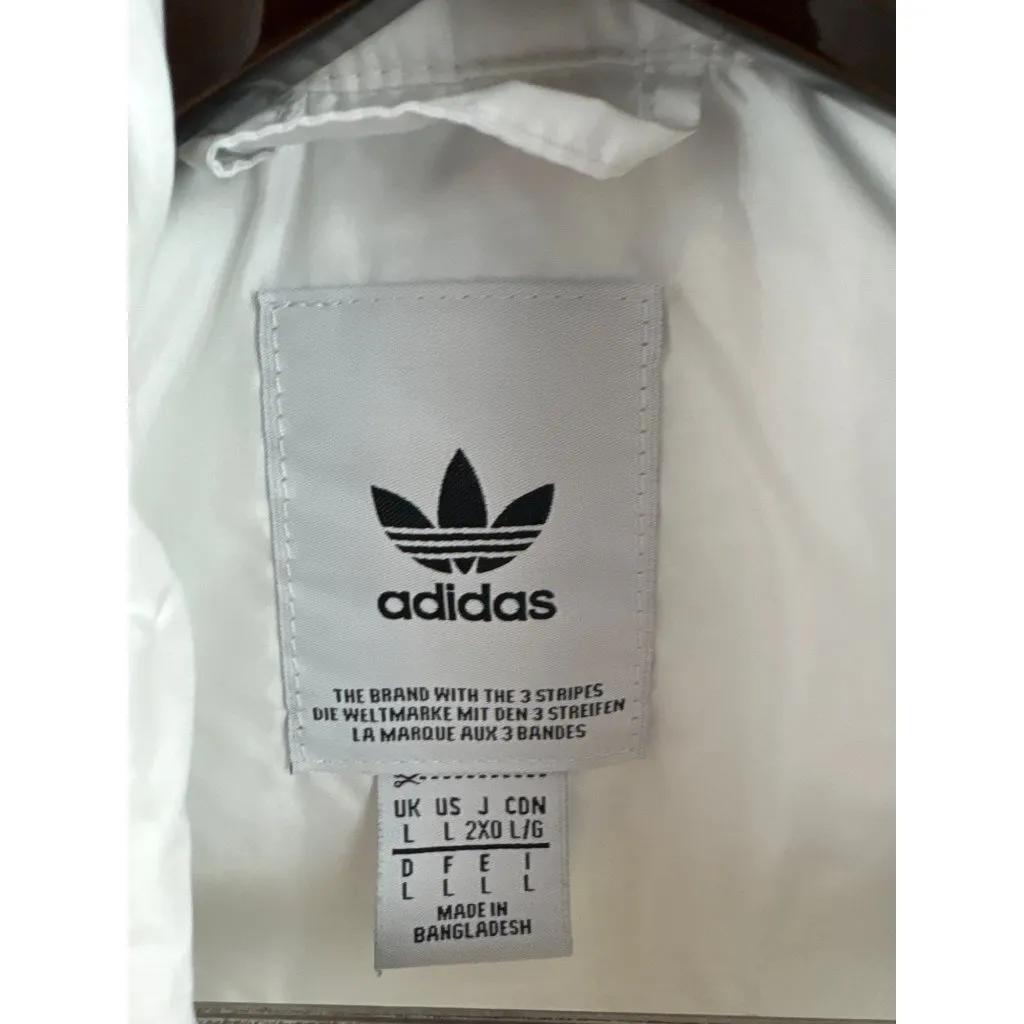 Women’s Adidas Large White Puffer Jacket - Image 5