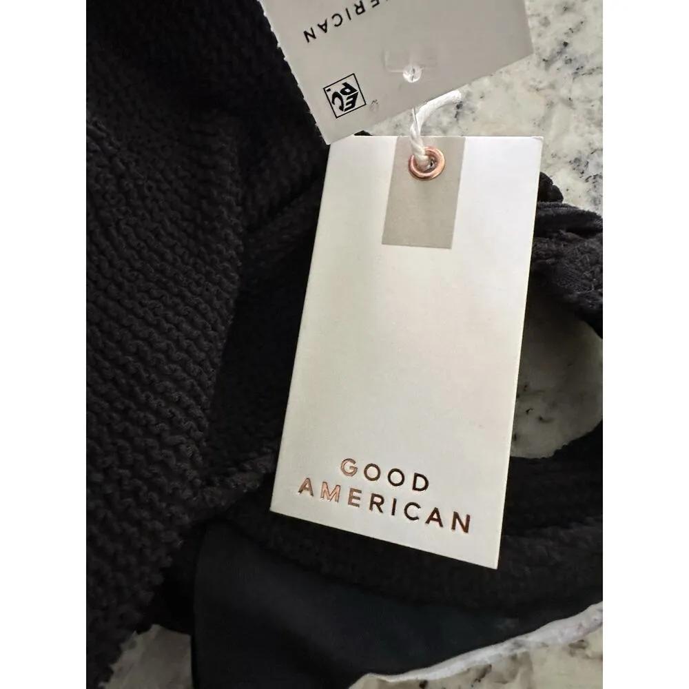 Good American Always Fits One Shoulder One Piece Swimsuit Textured Size 1/2 S/M - Image 10