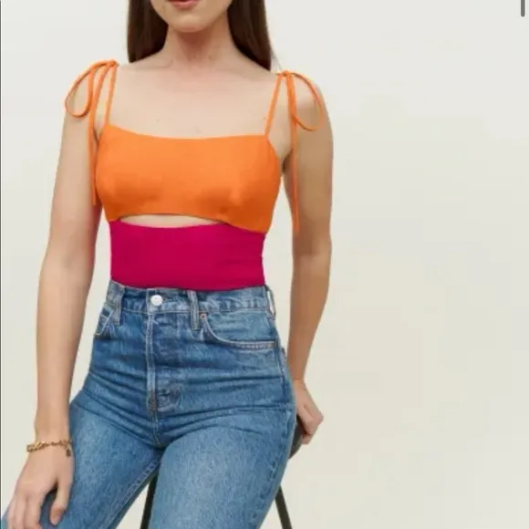 Reformation Herri Top Linen - Image 6