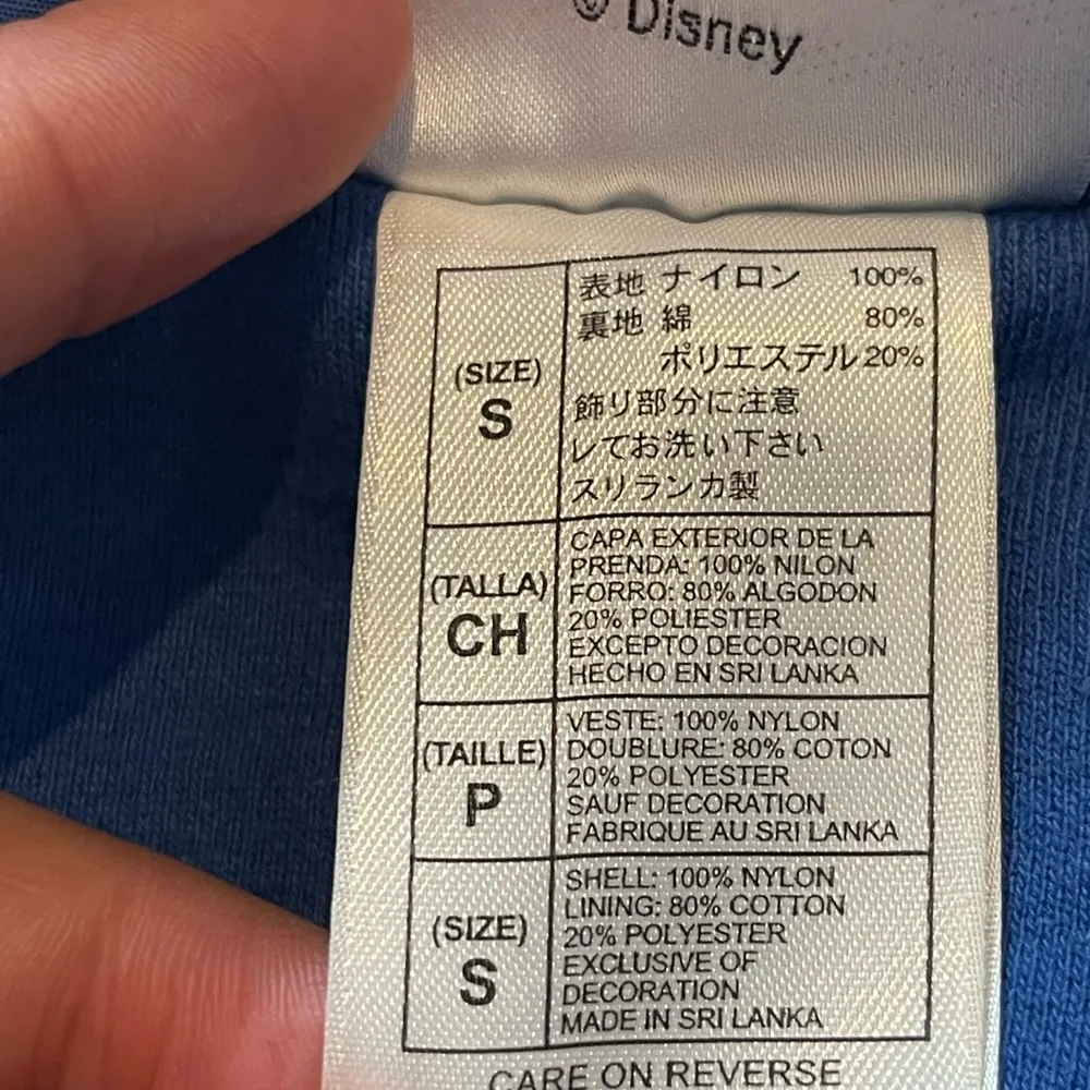 Unisex 90s vintage Walt Disney magical Mickey Mouse blue windbreaker small - Image 3