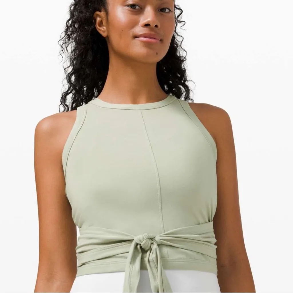 Lululemon Green Fern Its A Tie Tank - Image 3