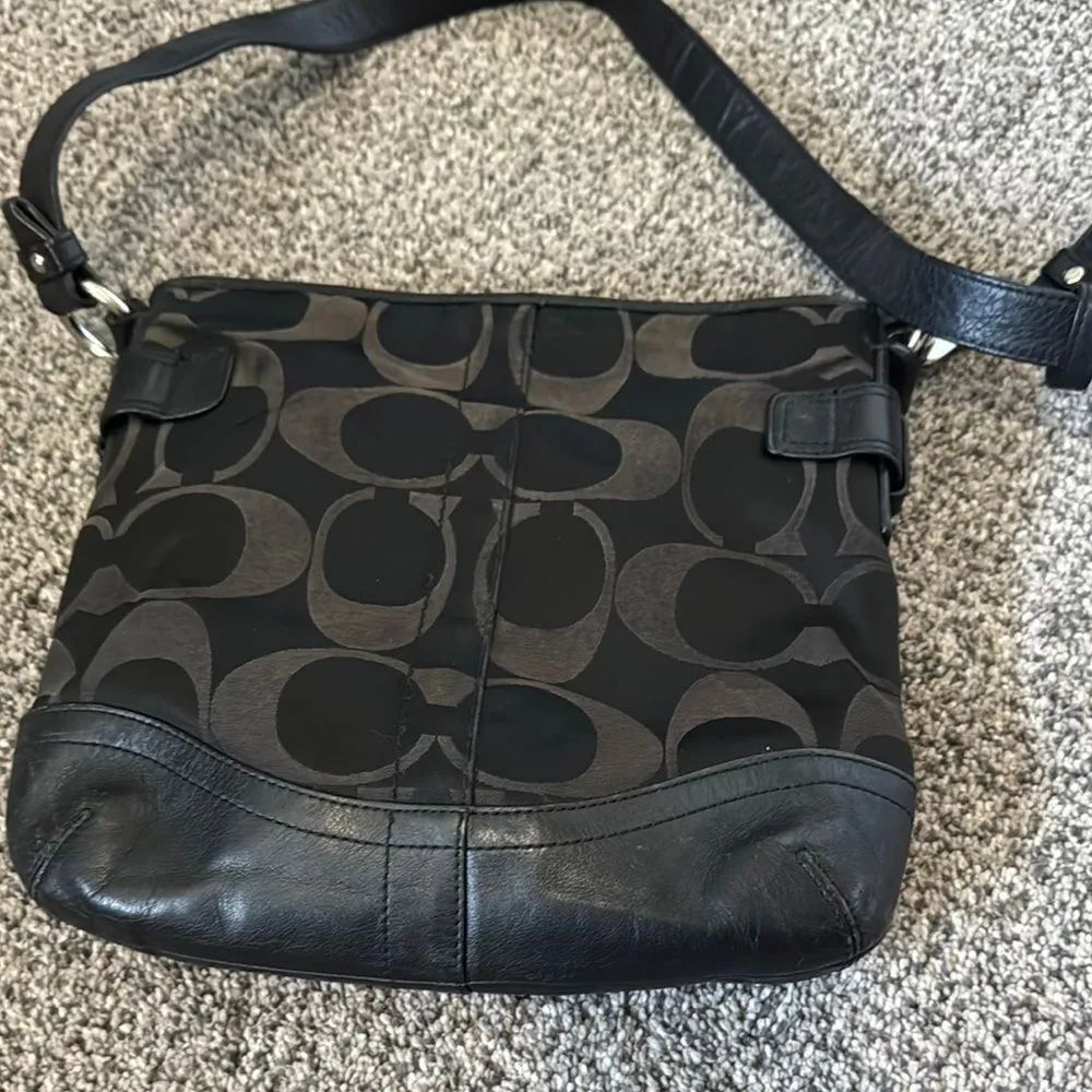 Coach Signature black Crossbody Bag - Image 5
