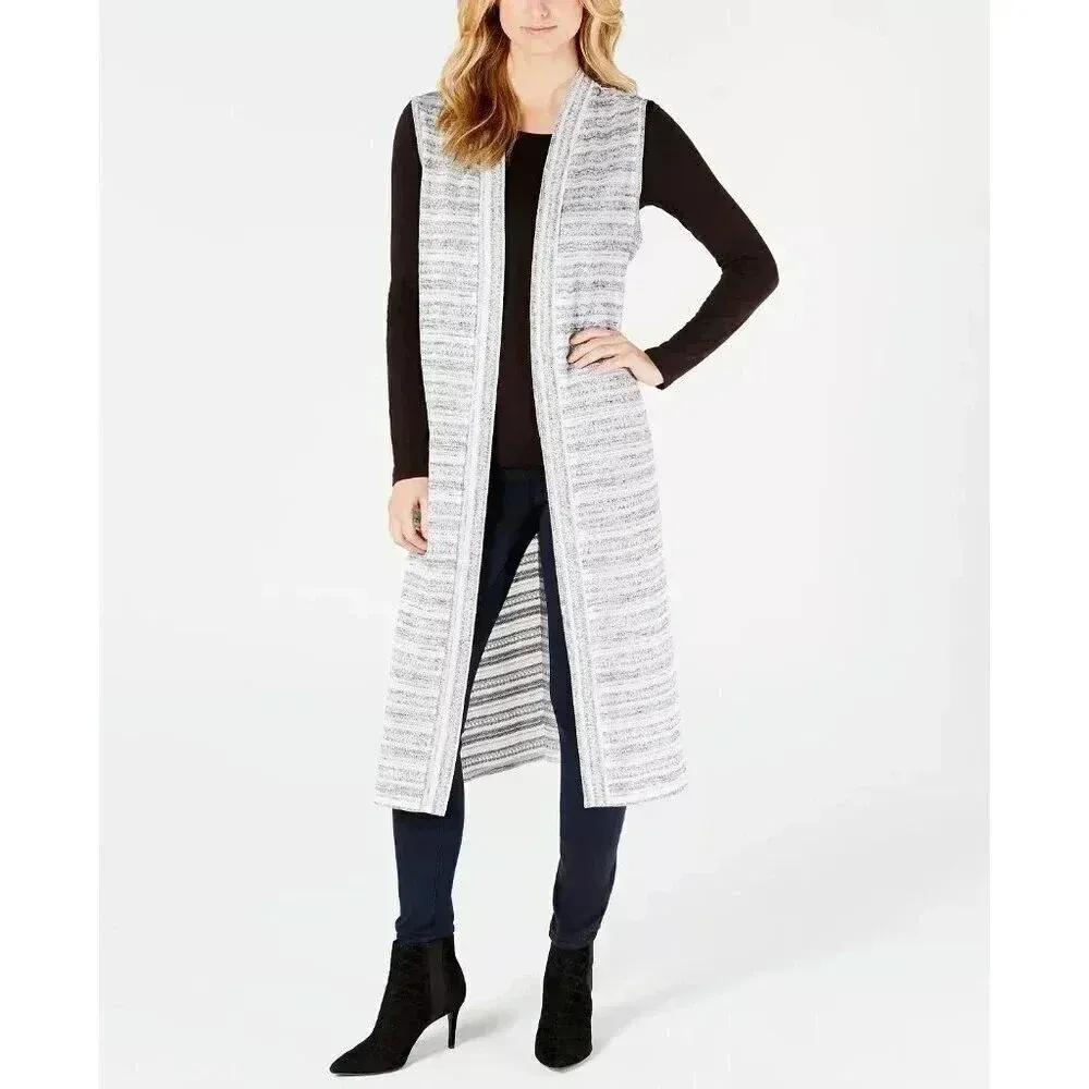 CALVIN KLEIN Long Cardigan Duster ONE SIZE NWT - Image 4