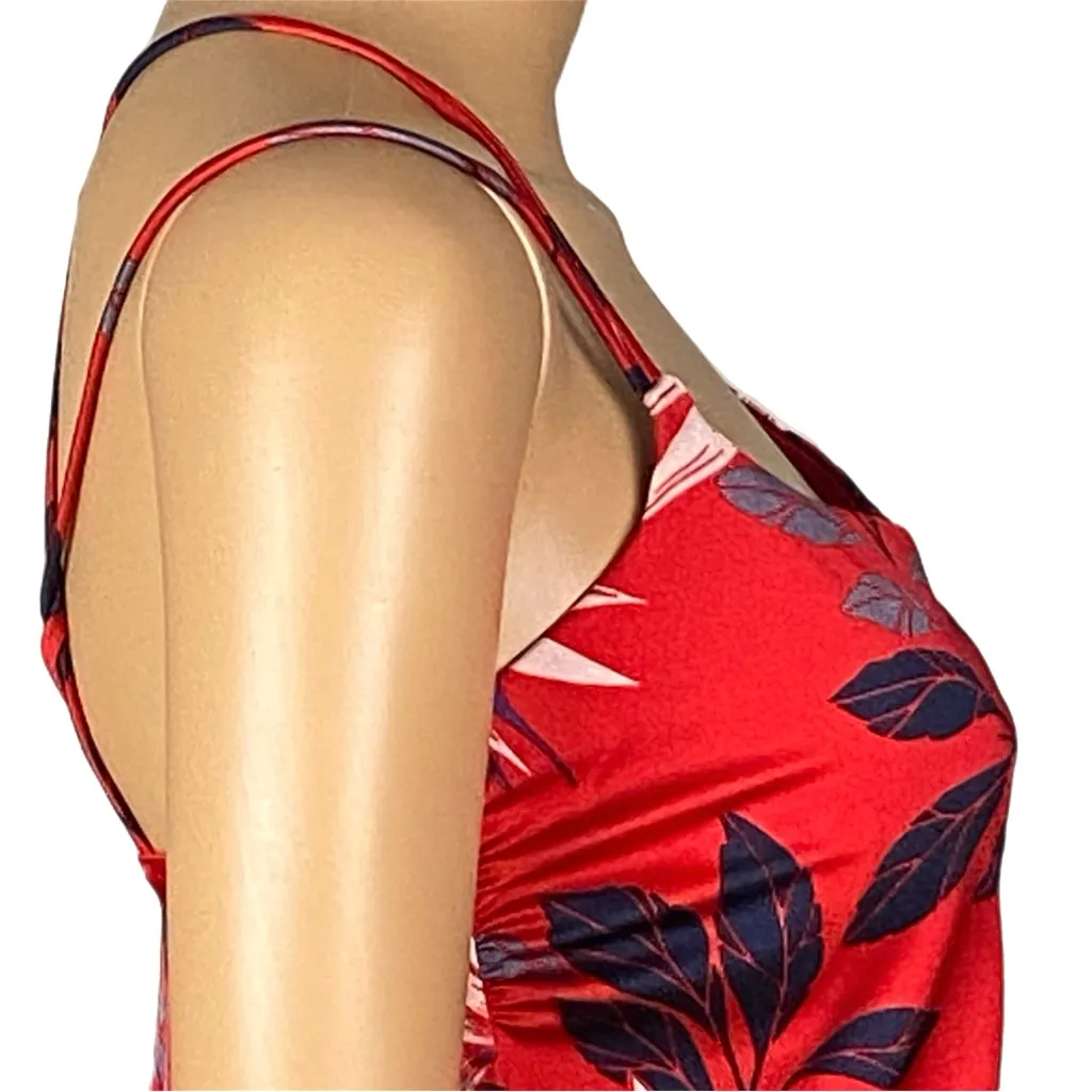 ATHLETA Aqualuxe Paradaiso Blousy Tankini Top radiant red Small NEW WITH TAGS - Image 8
