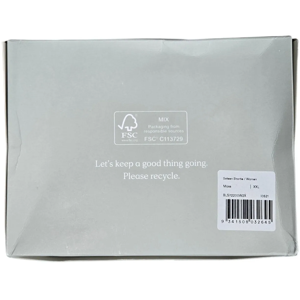 Ettitude Sateen Shortie in Moss XXL Vegan Silk Bamboo NIB‎ Green - Image 10