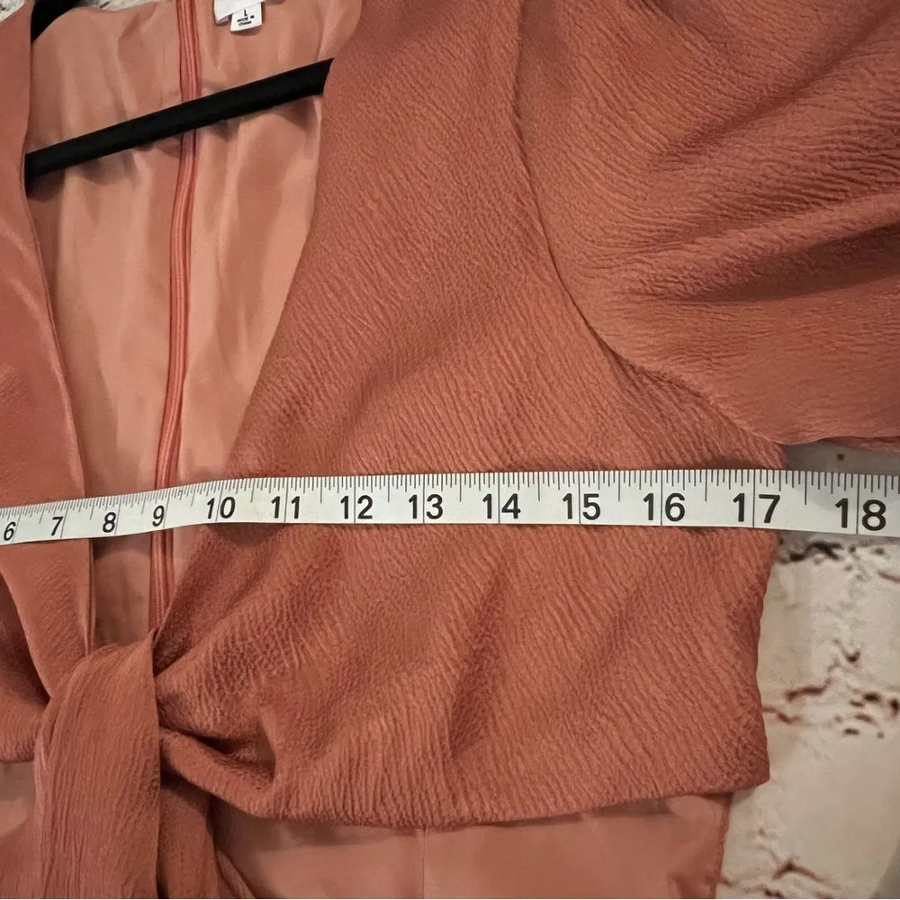 🌱Lelis Collection Copper Cutout Long Sleeve Romper Size L - Image 5