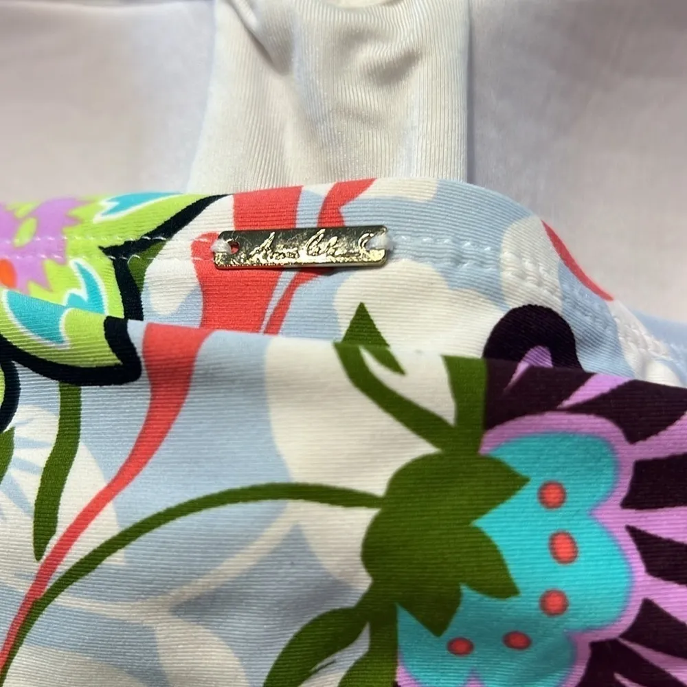 Ann Cole white floral swimsuit Fleetwood one piece - Image 5