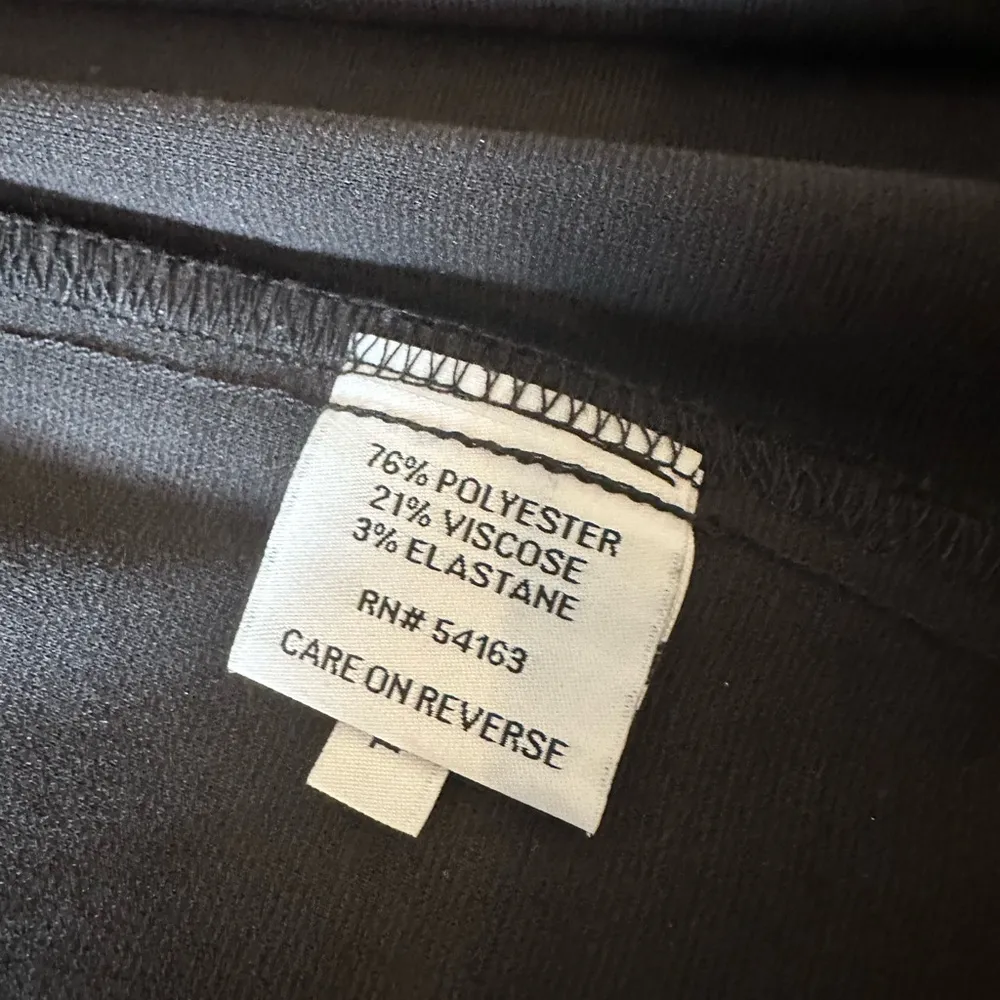 Tommy Hilfiger Stretch Blazer One Button Black Jacket Ruched Sleeve Size 10 - Image 9