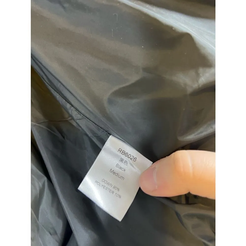 Women's Unbranded Black Puffer Jacket Size M Black Size M - Image 3