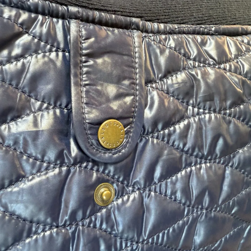 Talbots Petites blue sleeveless mock neck puffy vest women's size SP - Image 9