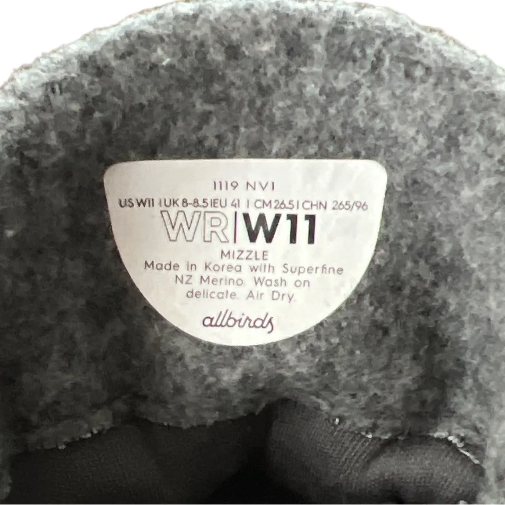 Allbirds Wool Runners Mizzles Gray Cream Sneakers Tennis Shoes‎ Lace Up Merino - Image 7