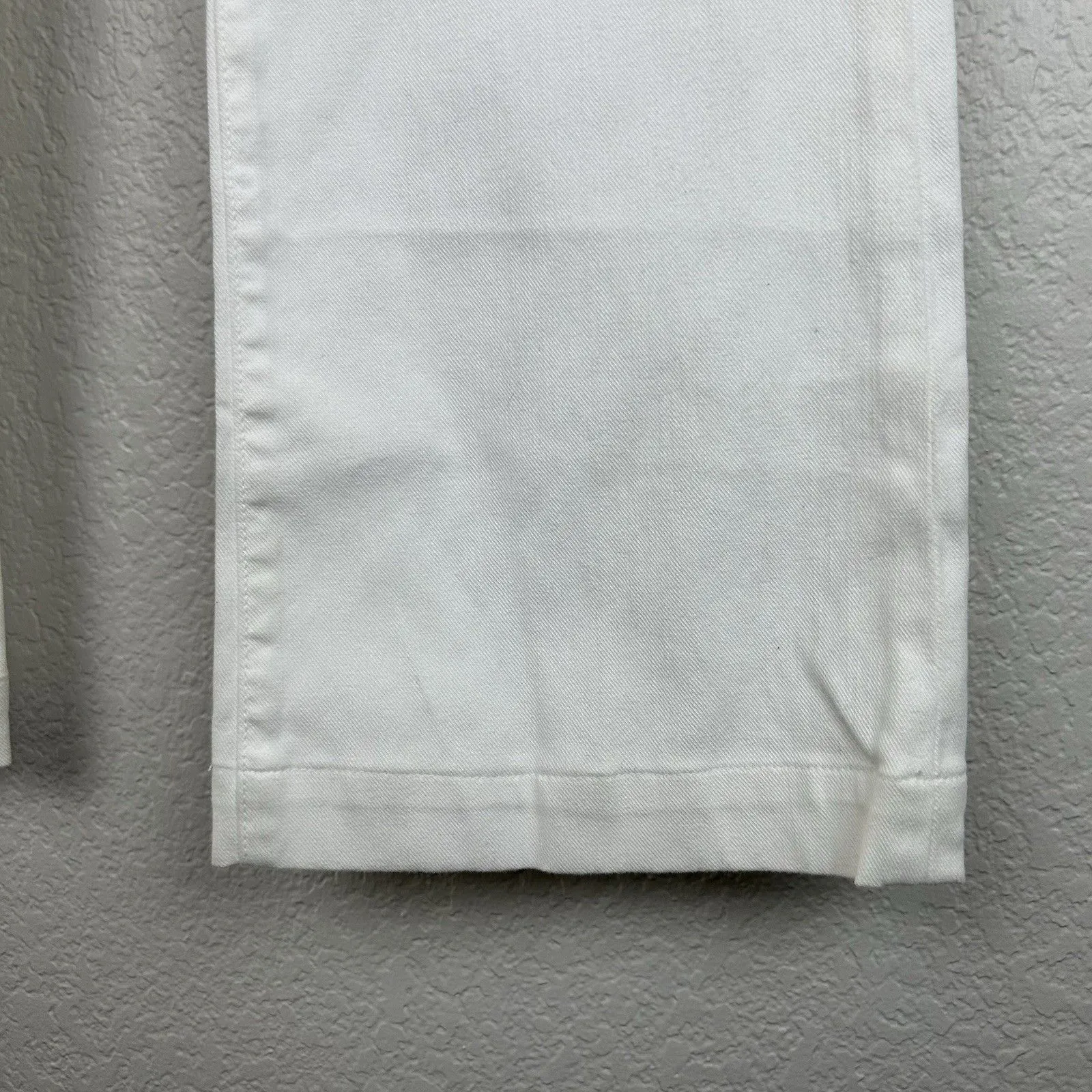 Seven For All Mankind Women'sDojo Embroidered White Wide Leg Flare Jeans Size 27 - Image 5