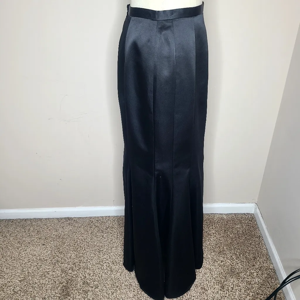 Caché Black Fit‎ And Flare Maxi Skirt Size 4 - Image 5