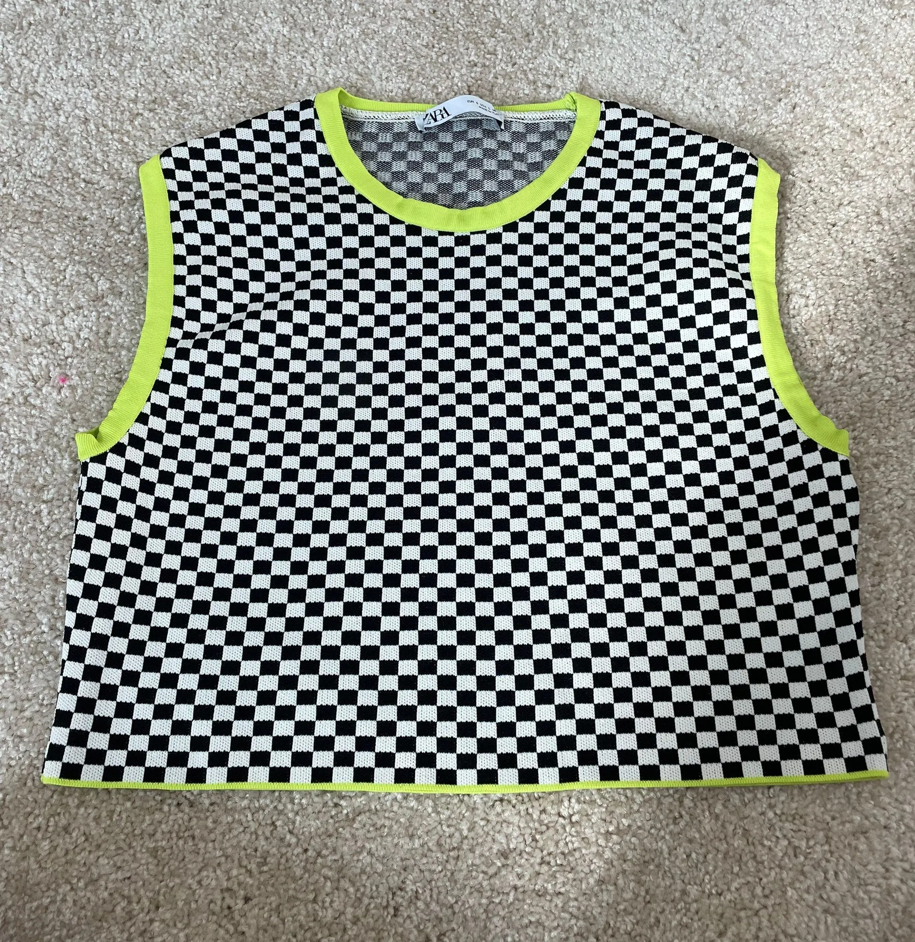 ZARA Checkered Top - Image 2