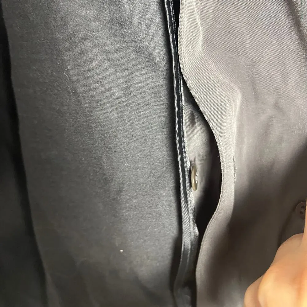 Fleet Street Vintage Women’s Olive Green Long Hooded Trench Rain Coat Size 12P - Image 10