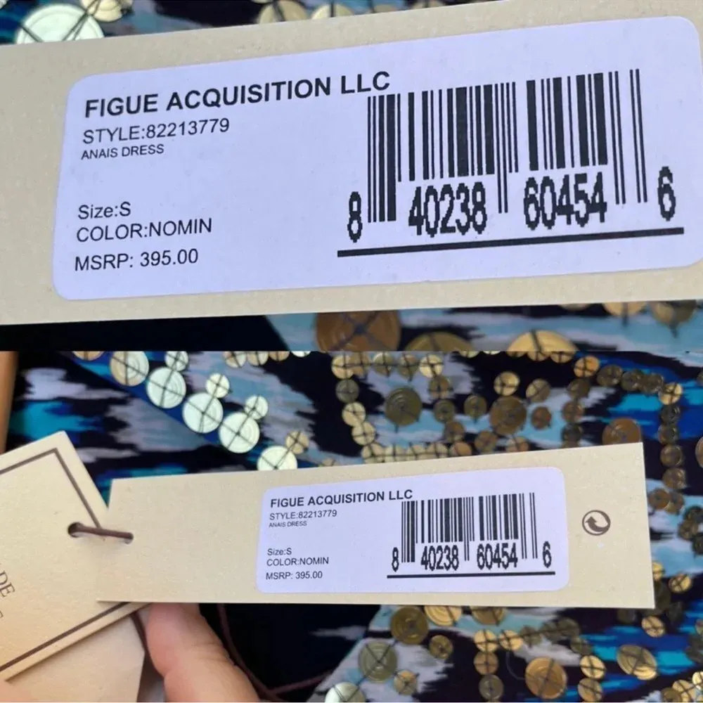 FIGUE ANAIS MINI DRESS SMALL Blue - Image 12