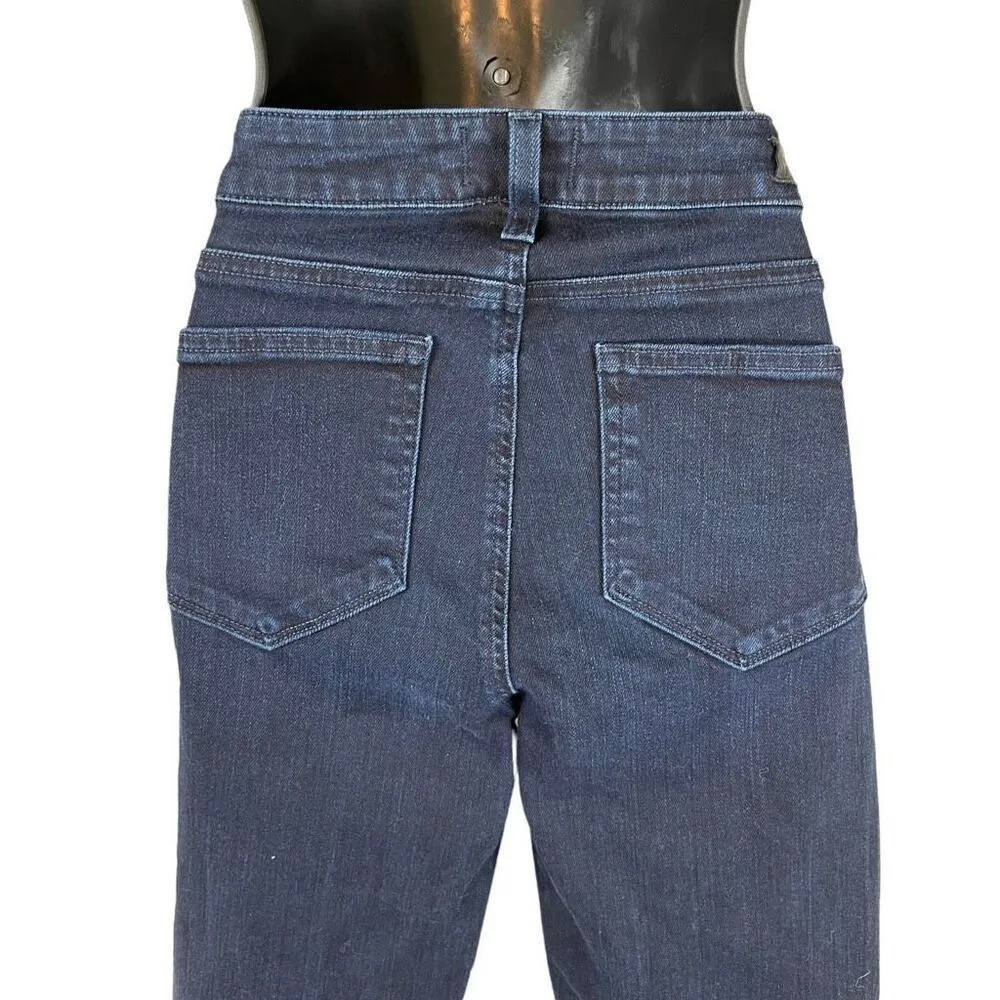 Paige Jane Zip Mid Rise Crop Ultra Skinny Jeans - Image 6