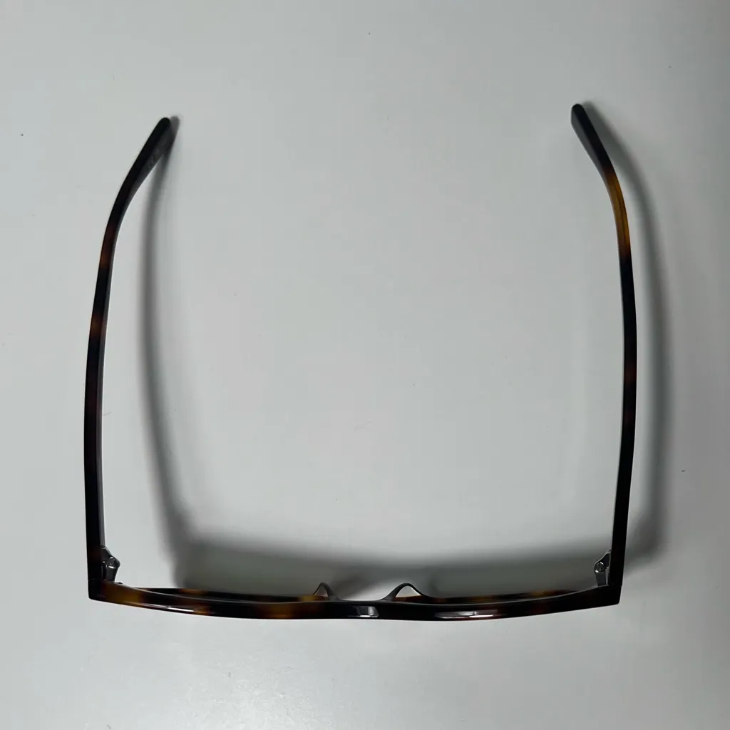 Saint Laurent YSL Logo Tortoise Shell Havana Green Cat Eye Square Sunglasses - Image 10