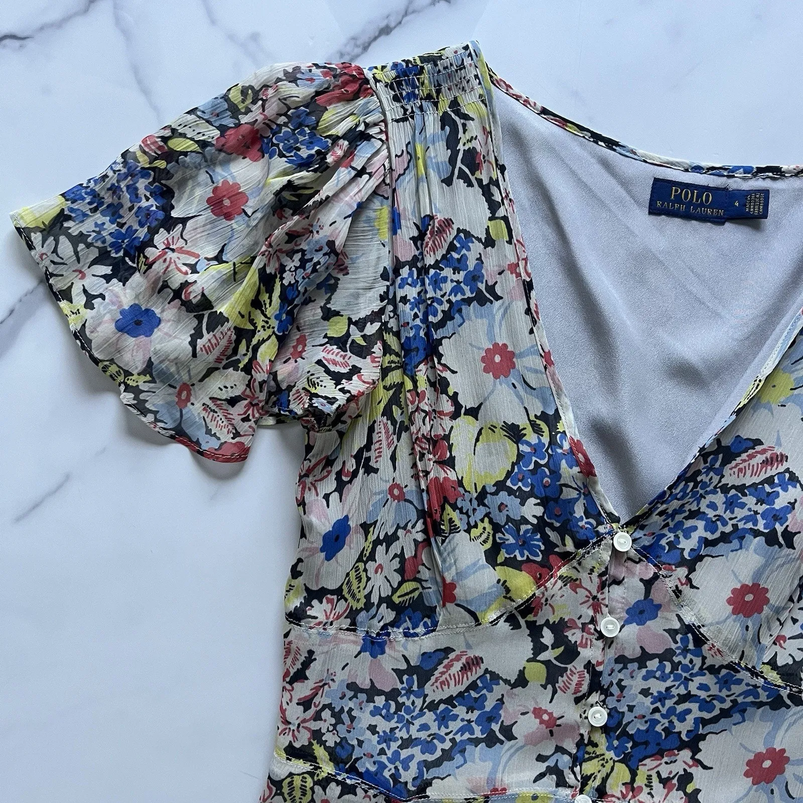 Polo Ralph Lauren Floral maxi dress Sz 4 chic Feminine heritage old money fairy - Image 7