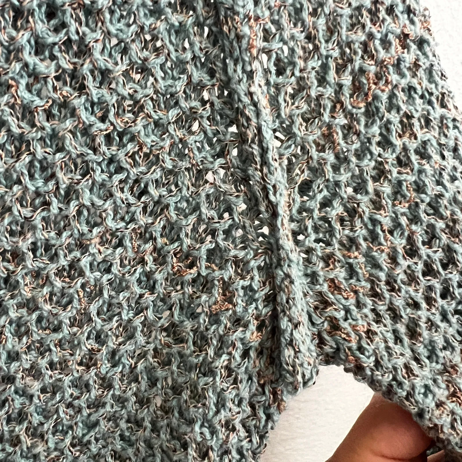 Free People Crochet Sweater Oversized Bohemian‎ Boho Festival Small - Image 9