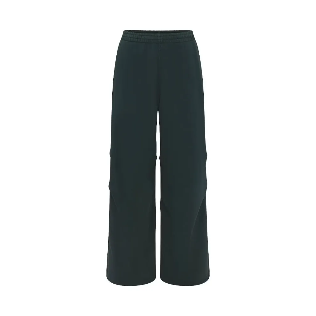 Skims Vintage Fleece Straight Leg Pant in Cypress, Size Small - Image 4