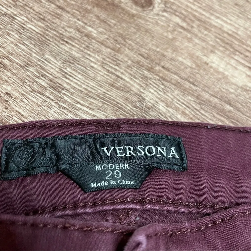 Versona Maroon Modern Fit Skinny Jeans - Image 3