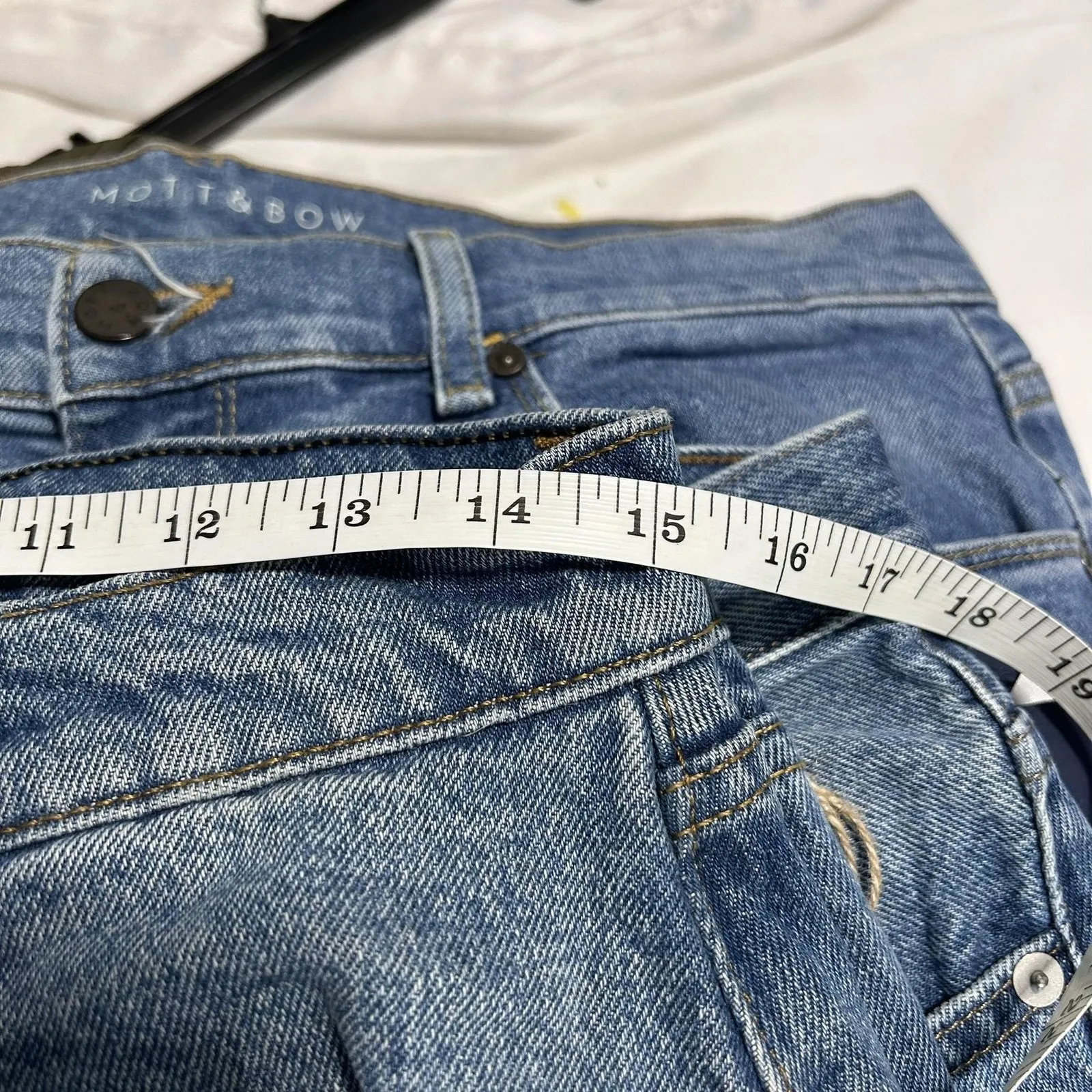 Beto Simone Jeans Womens 31 Blue High Rise Straight Leg Button Fly BWDAT103 - Image 5