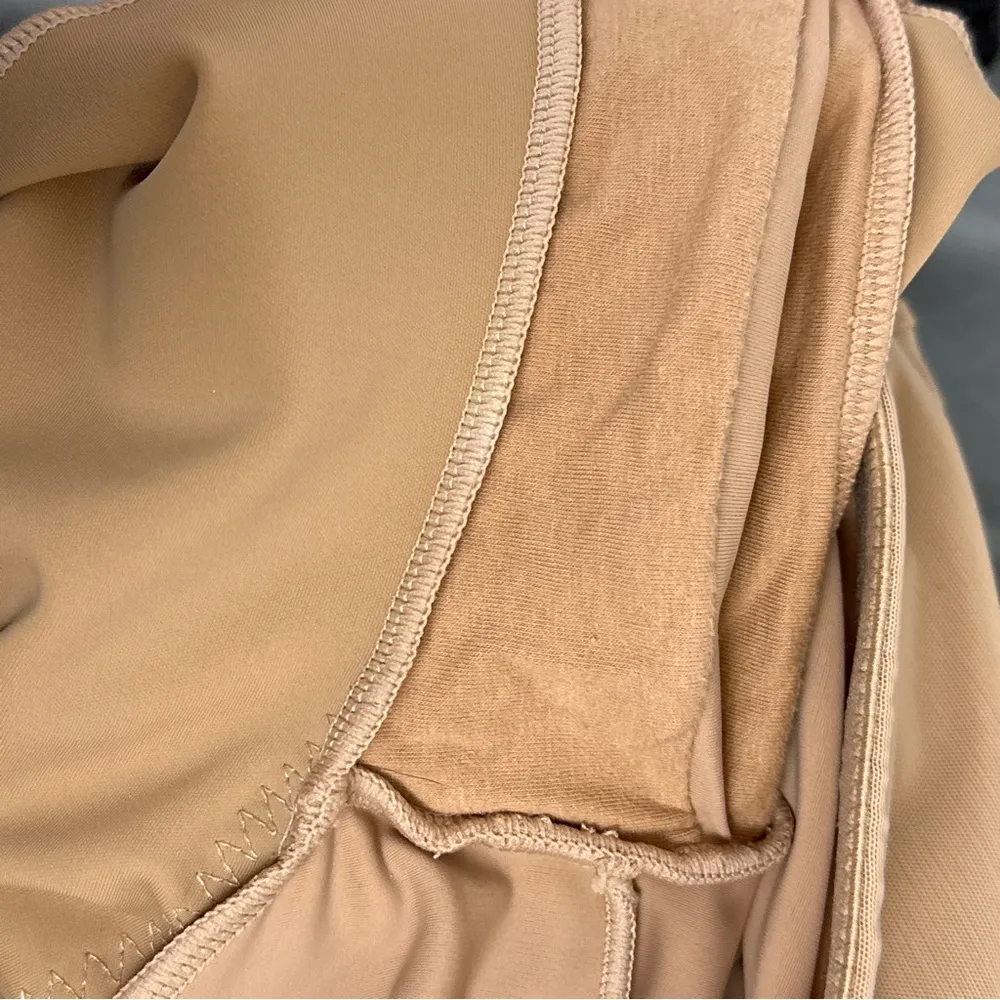 Honeylove SuperPower Short Medium Sand Beige Compression Shapewear Shaper Tan - Image 7