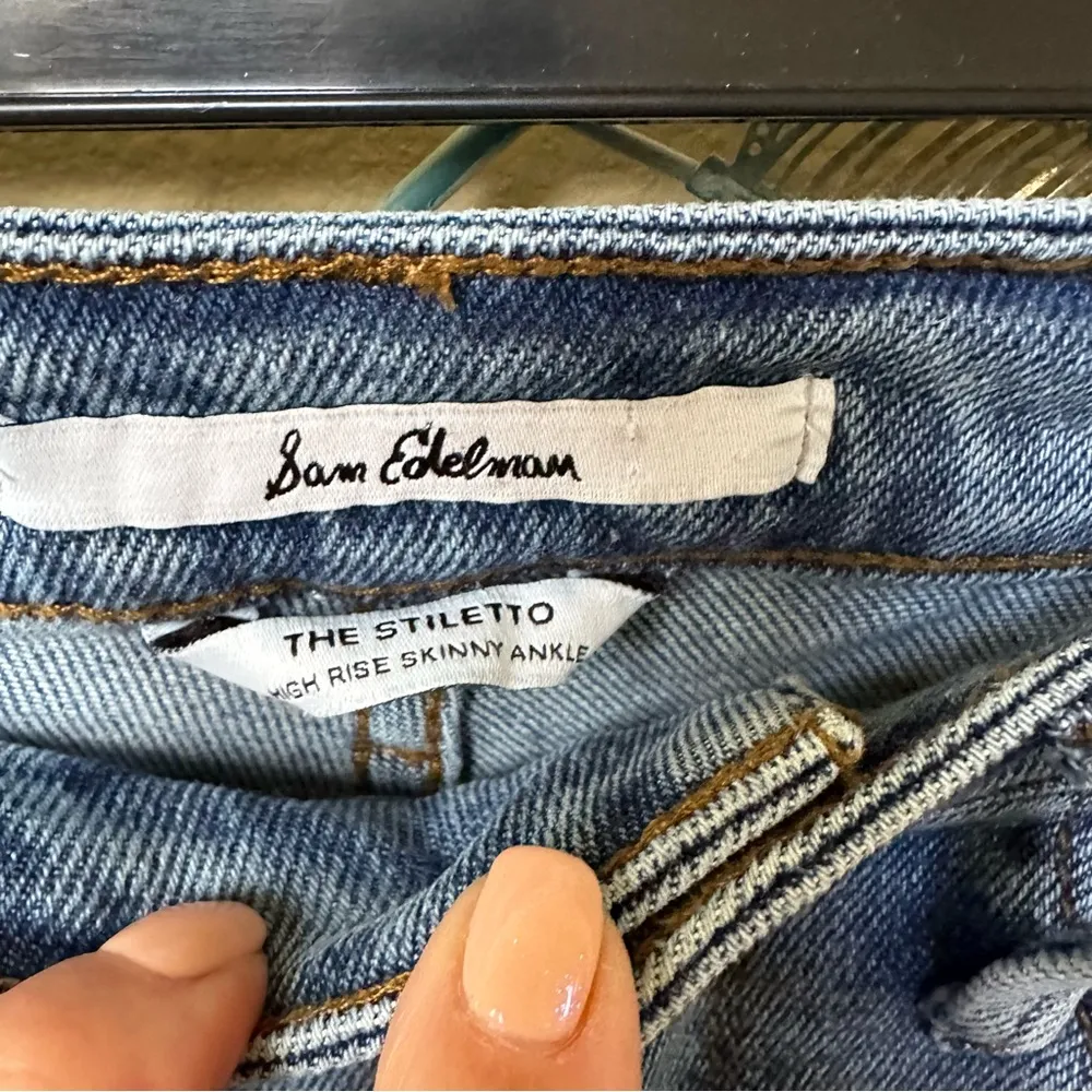 Sam Edelman Stiletto High Rise Skinny Ankle Jeans Size 25 - Image 3