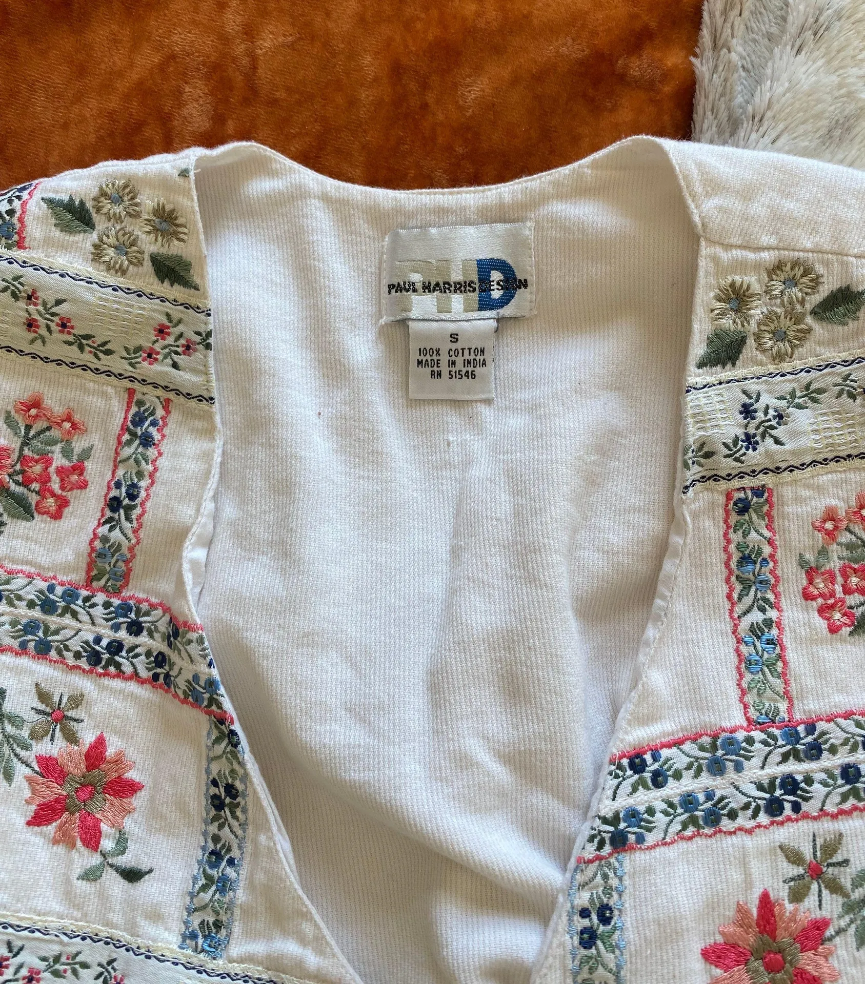 American Vintage Embroidered Vest - Image 3