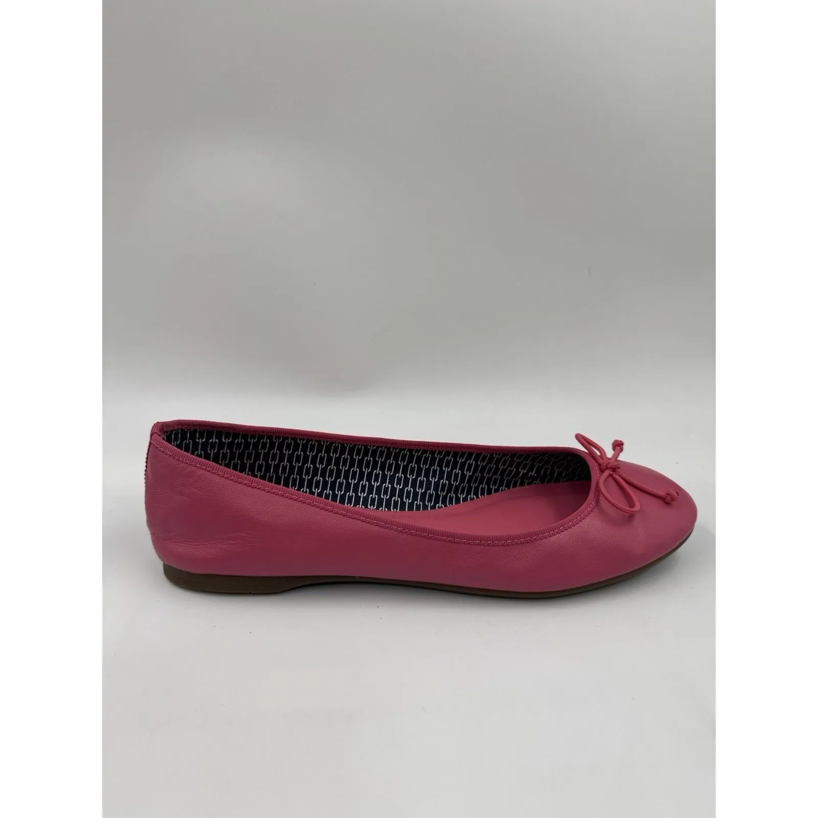 Talbots Womens Barbie Pink Leather Ballet Flats Size 7 M - Image 9